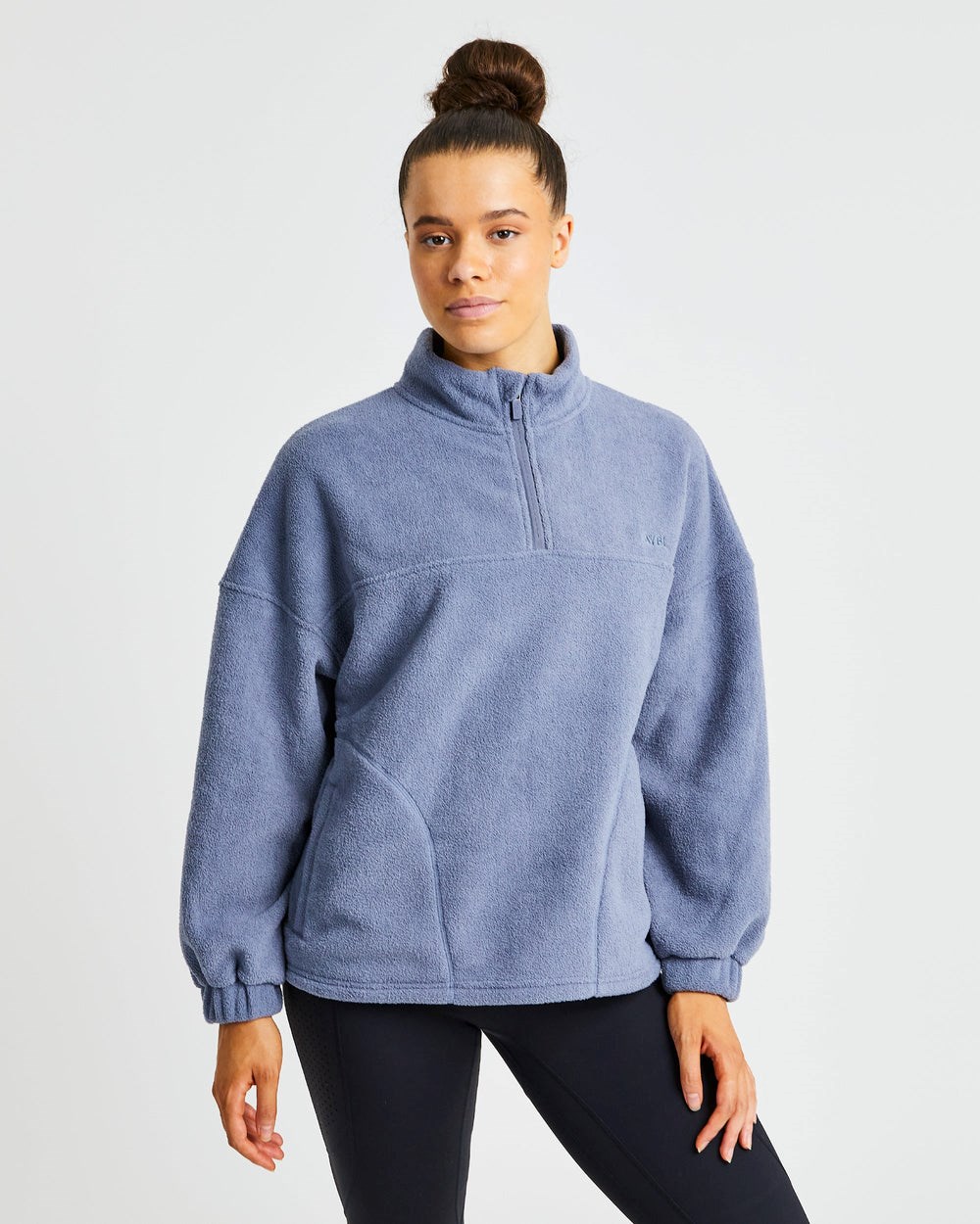 AYBL Effortless Oversized Fleece Blau | 630-GUVFBE