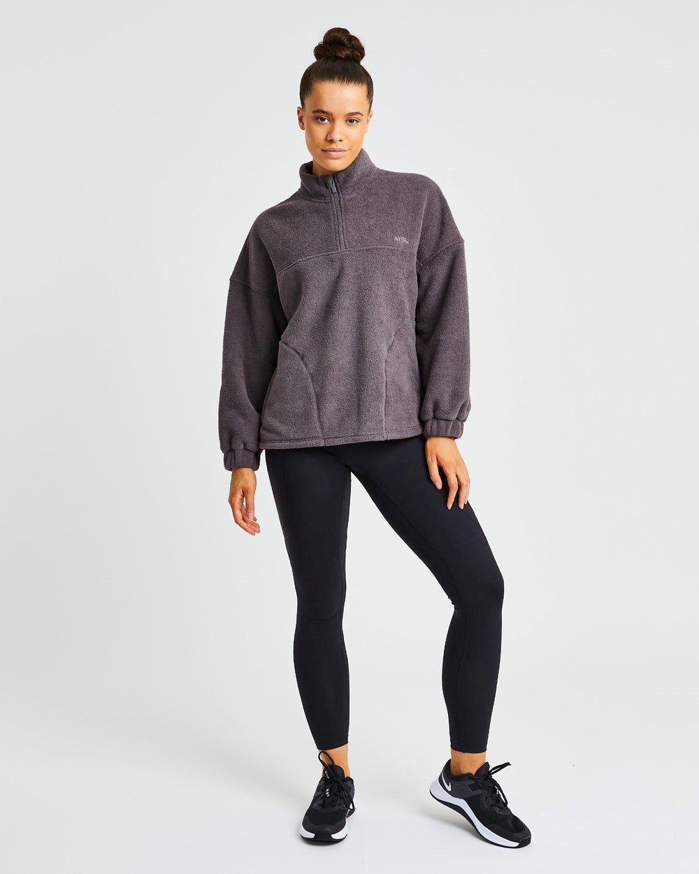 AYBL Effortless Oversized Fleece Charcoal | 028-AHGKCY