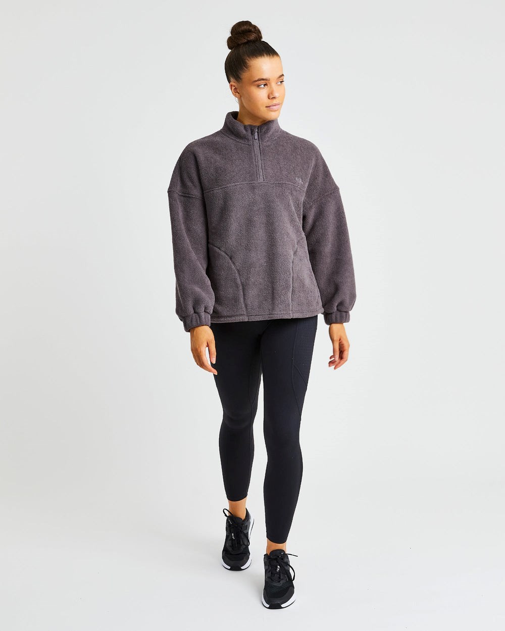 AYBL Effortless Oversized Fleece Charcoal | 028-AHGKCY