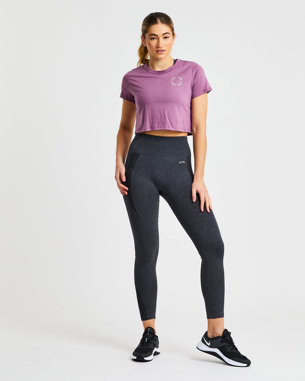 AYBL Element Crop Top Lila | 653-SCGJEW