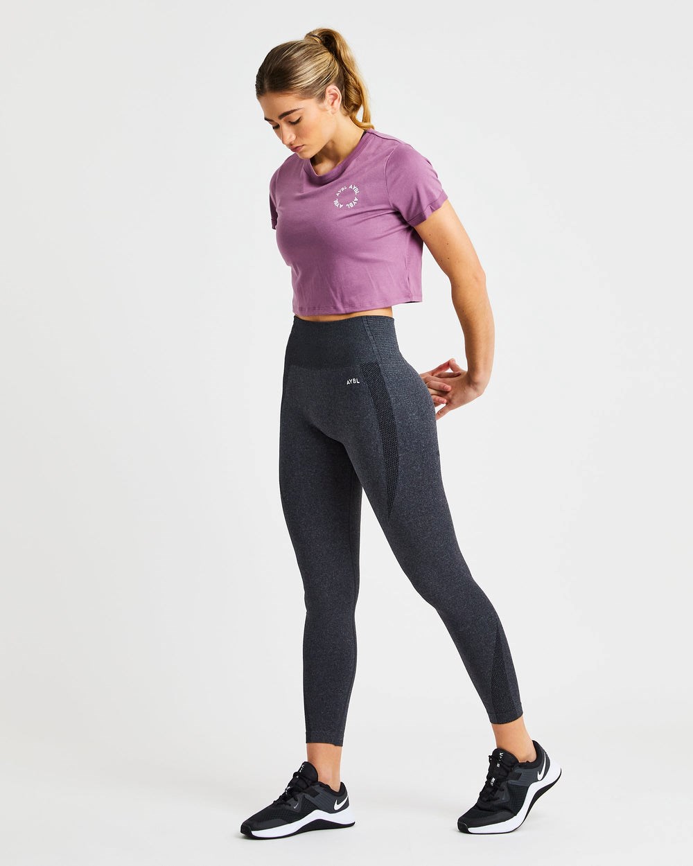 AYBL Element Crop Top Lila | 972-GUNMQD