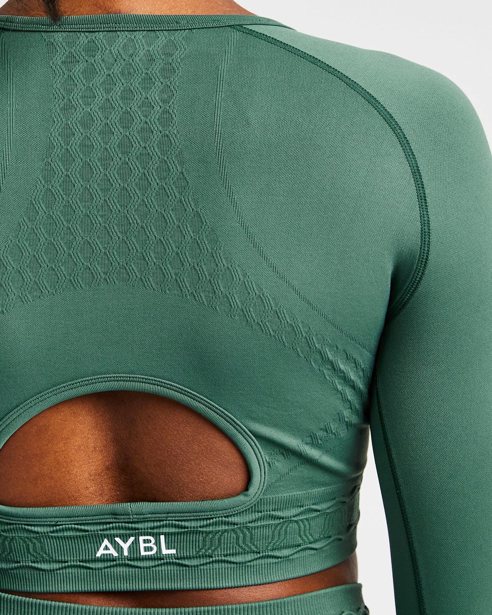 AYBL Elevate Seamless Long Sleeve Crop Top Grün | 867-DQFBAL