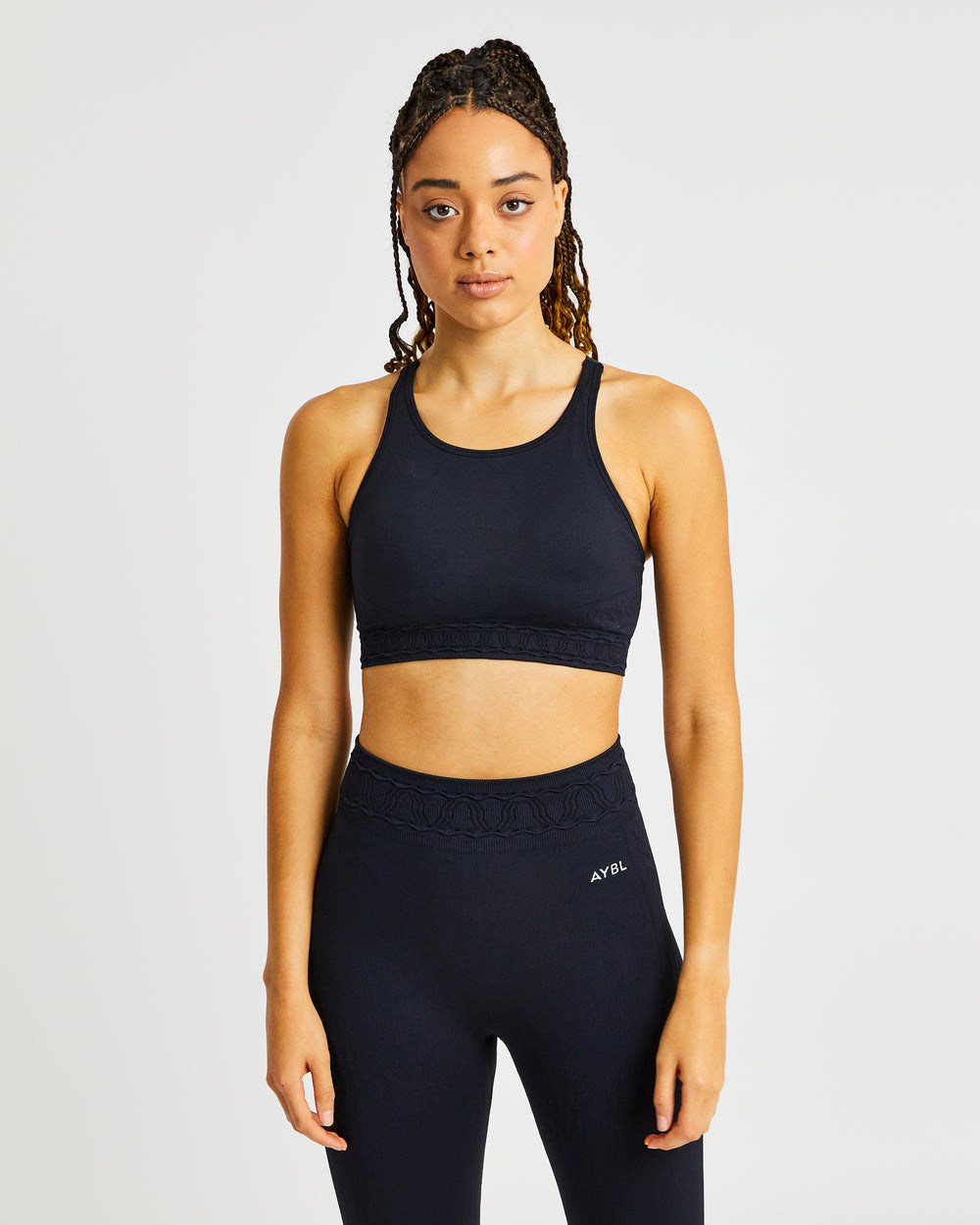 AYBL Elevate Seamless Sports Bra Schwarz | 138-NFLMRT