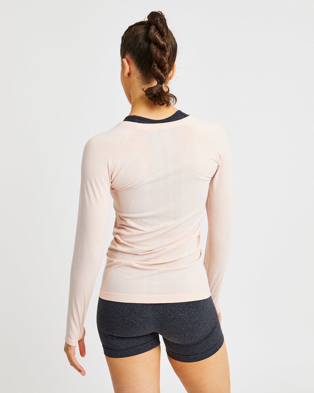 AYBL Embrace Seamless Long Sleeve T Shirt Soft Peach | 751-CAUSIO