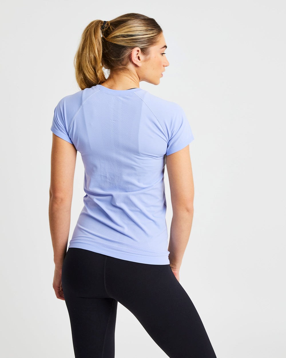 AYBL Embrace Seamless T Shirt Blau | 082-XMLHYV