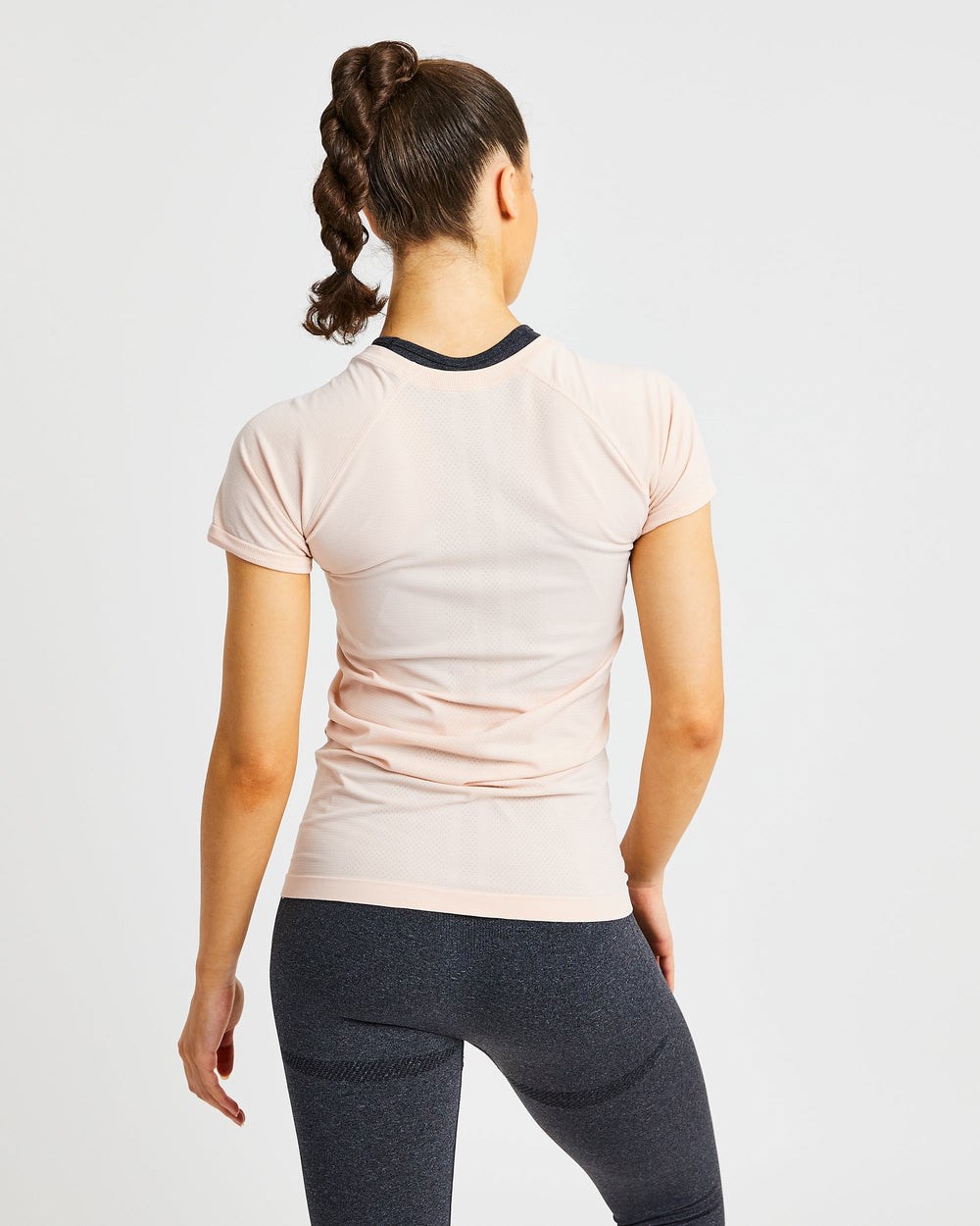 AYBL Embrace Seamless T Shirt Soft Peach | 476-KCUOTJ