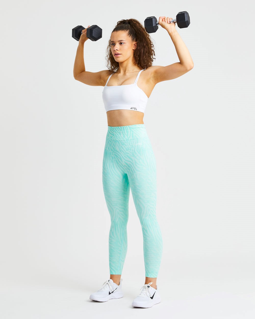 AYBL Essential Bandeau Sports Bra Weiß | 942-OWSFHB