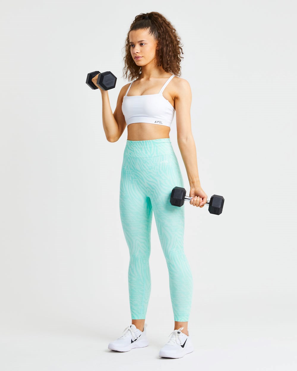 AYBL Essential Bandeau Sports Bra Weiß | 942-OWSFHB