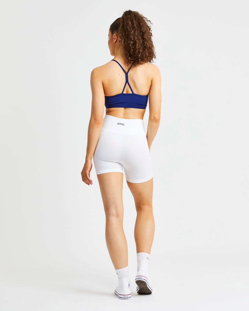 AYBL Essential Ruched Sports Bra Navy | 496-ADMITY