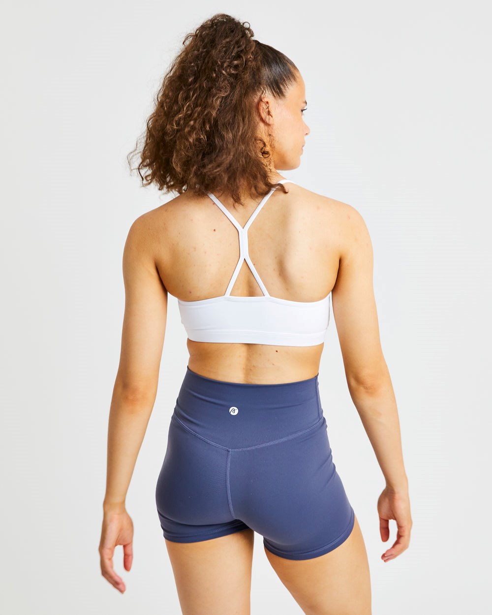 AYBL Essential Ruched Sports Bra Weiß | 431-CPOKYH