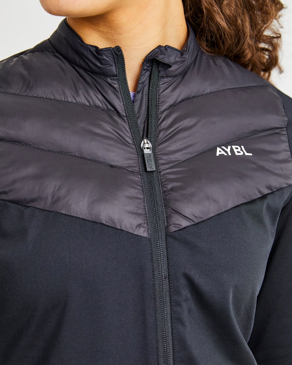 AYBL Everyday 1/2 Gepolstert Jacket Schwarz | 976-YIGOWZ