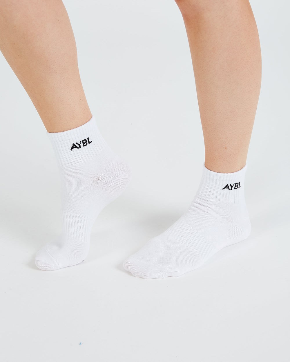 AYBL Everyday Ankle Socks (3 Pack) Weiß | 153-WRYJSF