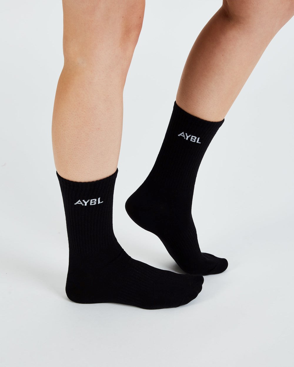 AYBL Everyday Crew Socks (3 Pack) Schwarz | 320-AFTQKD