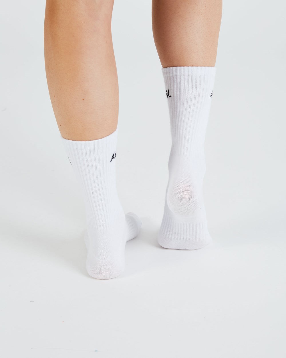 AYBL Everyday Crew Socks (3 Pack) Weiß | 371-RDJFPZ