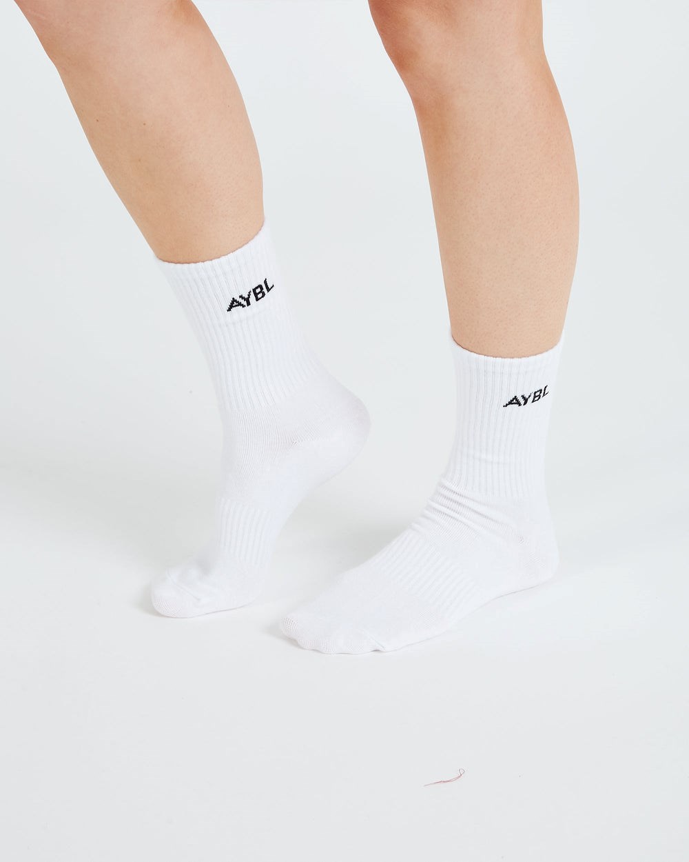 AYBL Everyday Crew Socks (3 Pack) Weiß | 371-RDJFPZ