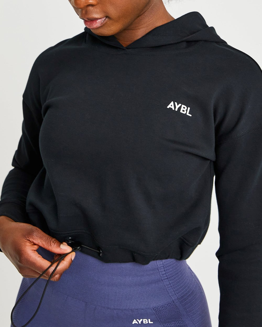 AYBL Everyday Drawcord Hoodie Schwarz | 853-IFHUNQ