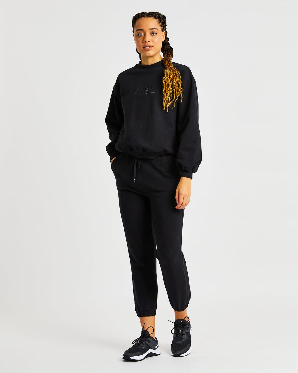 AYBL Everyday Oversized Joggers Schwarz | 370-HOAQZU