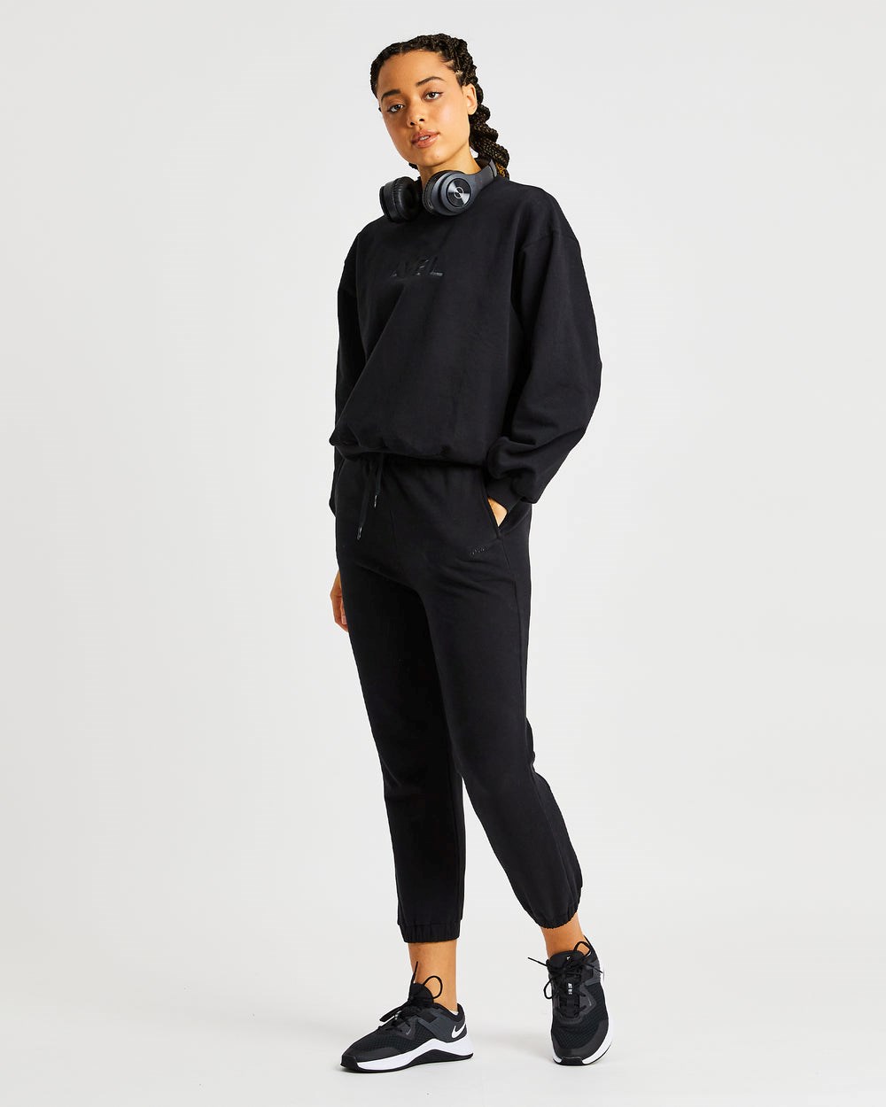 AYBL Everyday Oversized Joggers Schwarz | 370-HOAQZU