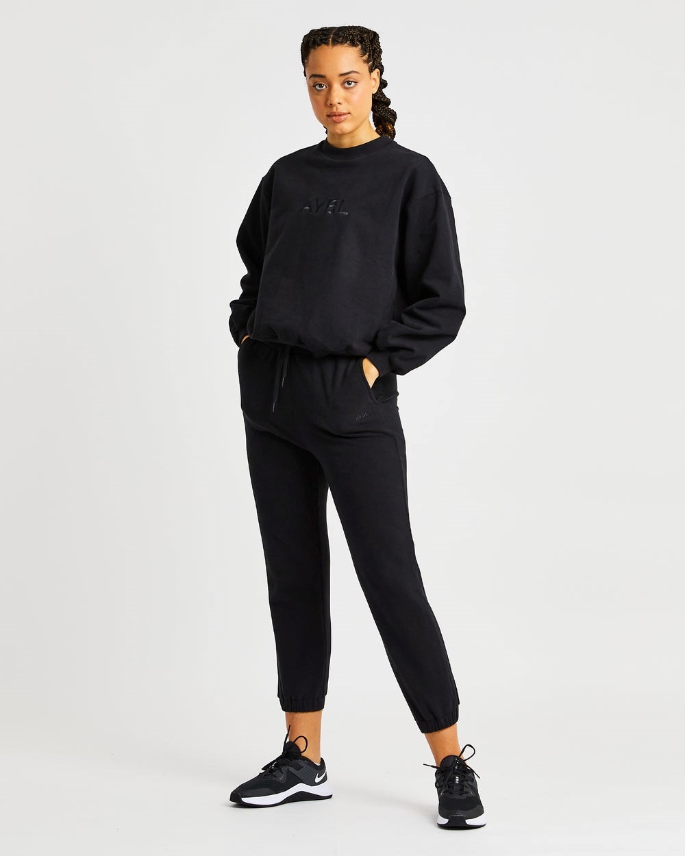 AYBL Everyday Oversized Joggers Schwarz | 370-HOAQZU