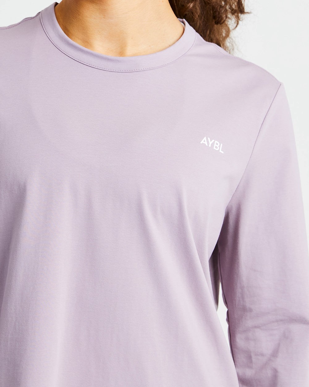 AYBL Everyday Oversized Long Sleeve T Shirt Muted Mauve | 765-GZFQOC