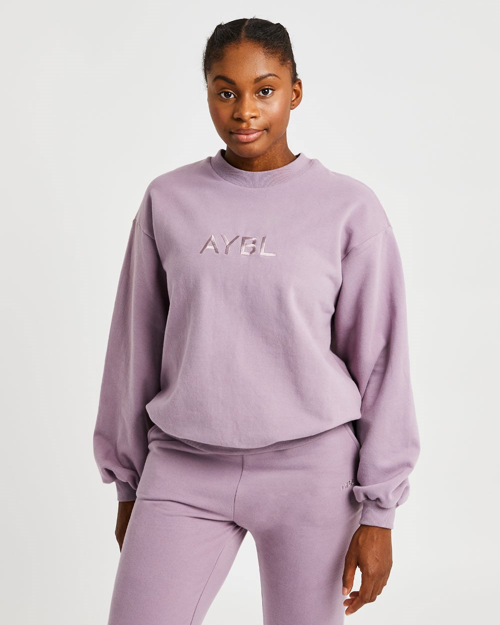 AYBL Everyday Oversized Pullover Muted Mauve | 506-BUCYJA