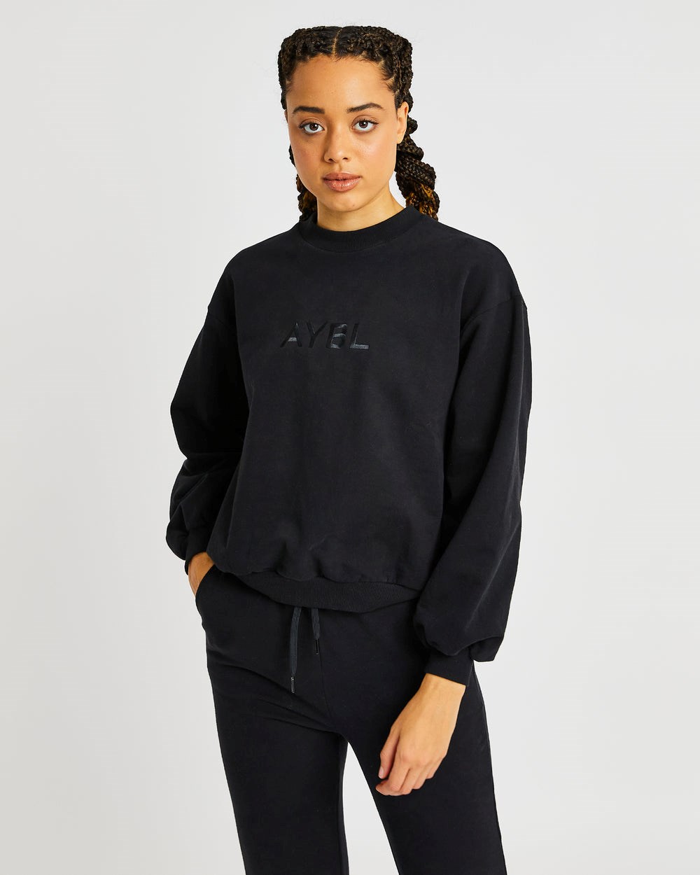 AYBL Everyday Oversized Pullover Schwarz | 051-TUCXMV