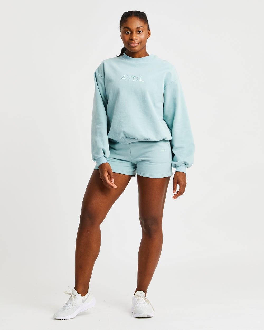 AYBL Everyday Oversized Shorts Soft Sage | 018-KLJFUB