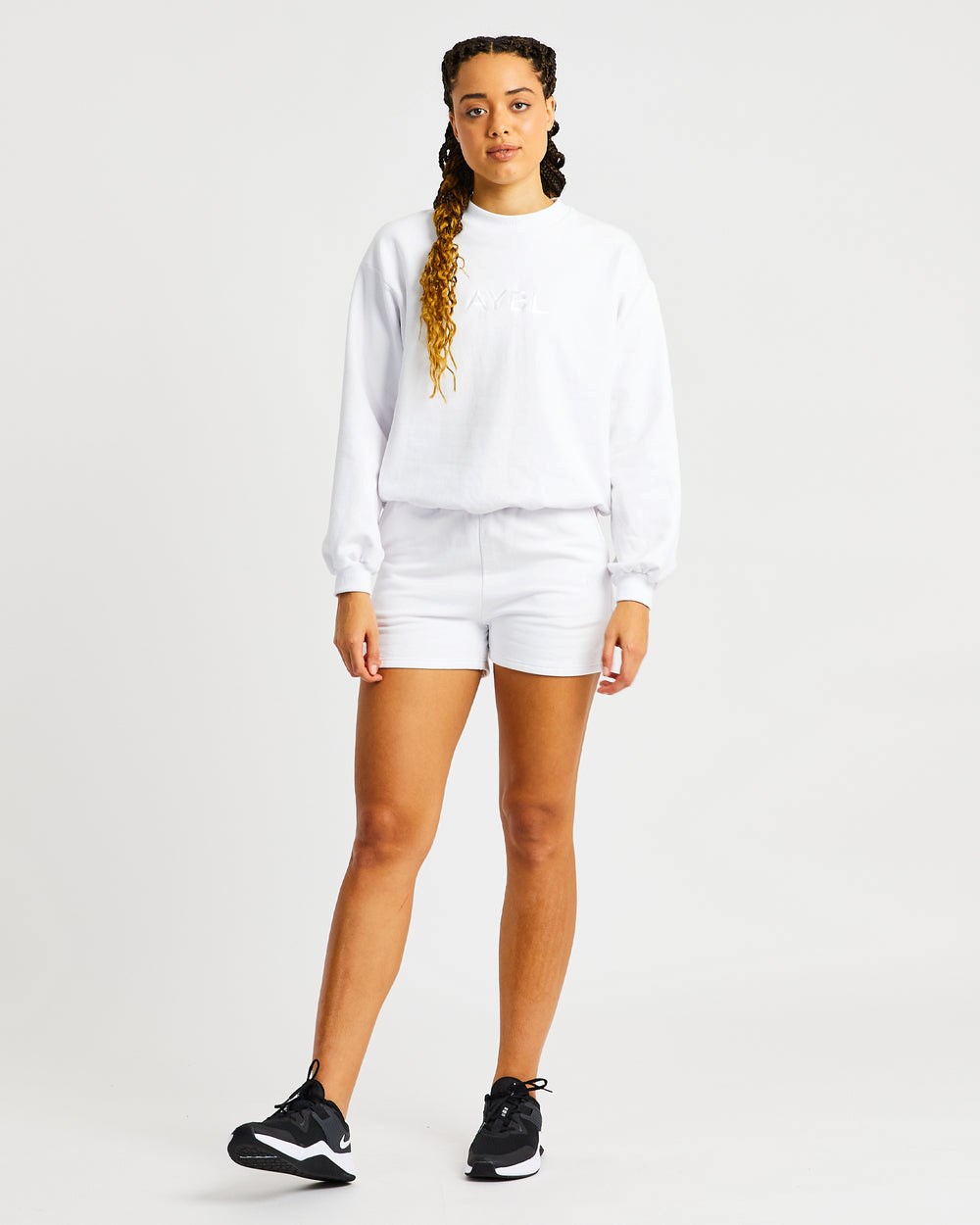 AYBL Everyday Oversized Shorts Weiß | 014-QTLCBH