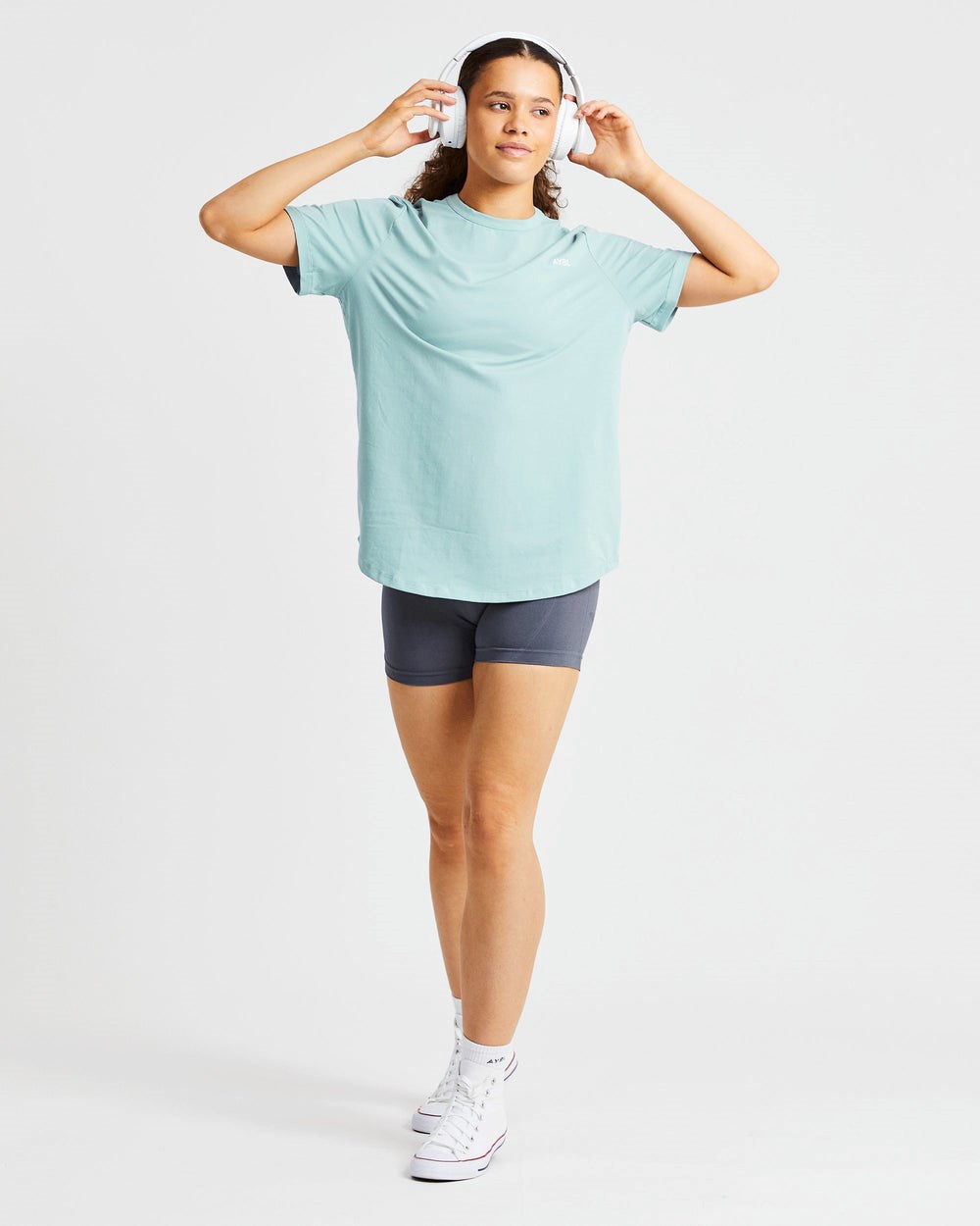 AYBL Everyday Oversized T Shirt Soft Sage | 243-PLXNTZ