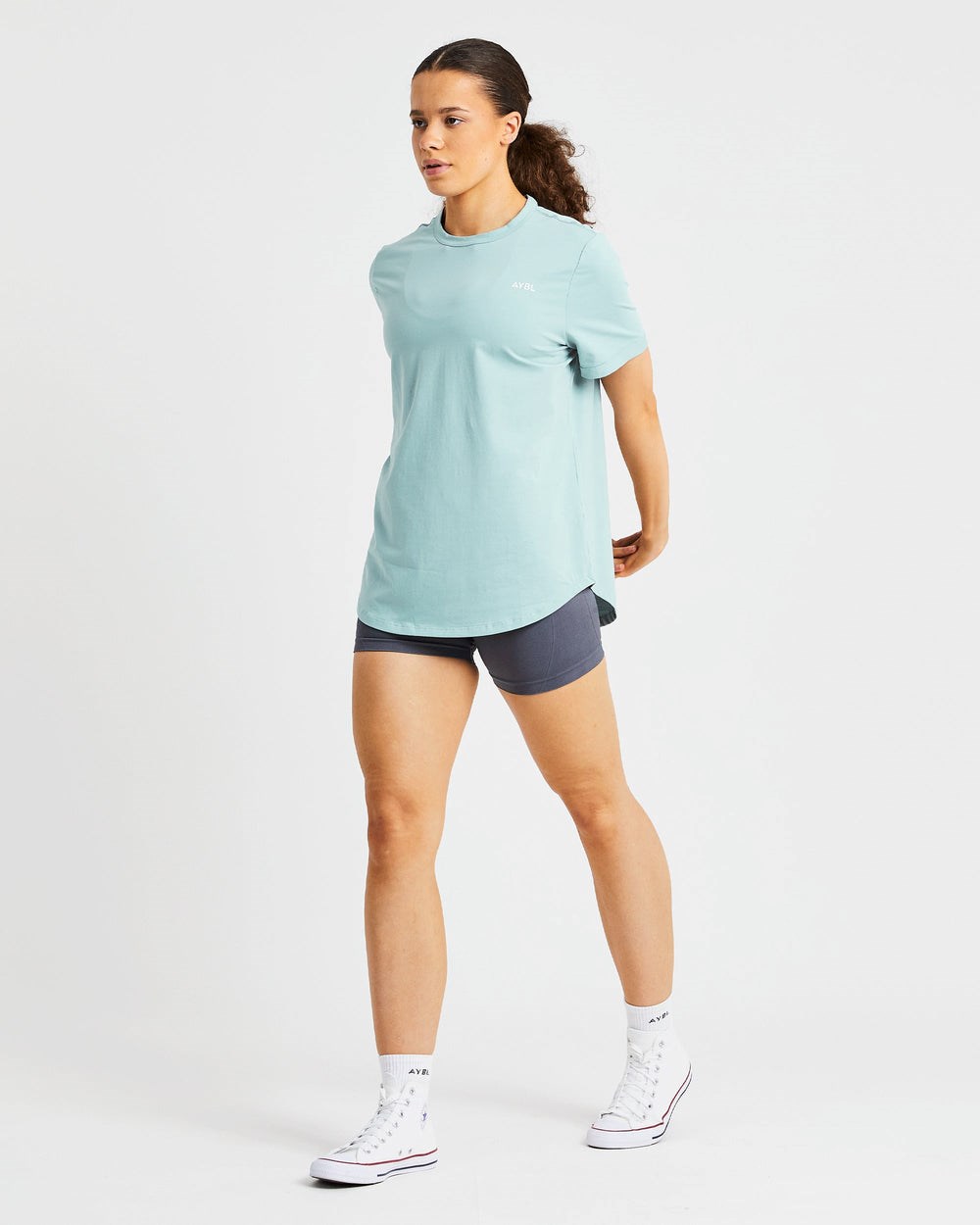 AYBL Everyday Oversized T Shirt Soft Sage | 243-PLXNTZ