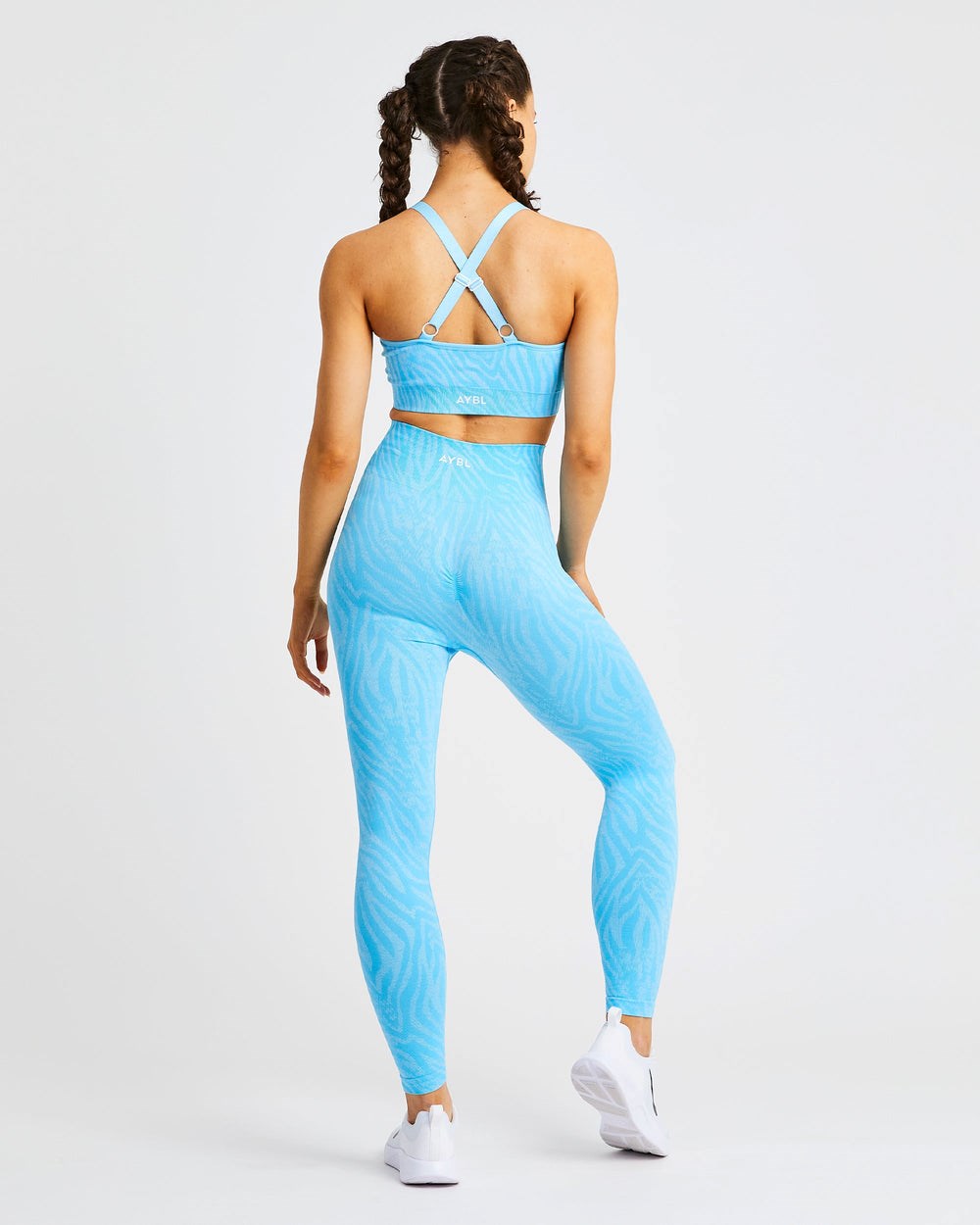 AYBL Evolve Animal Seamless Leggings Blau | 409-FZJCVE