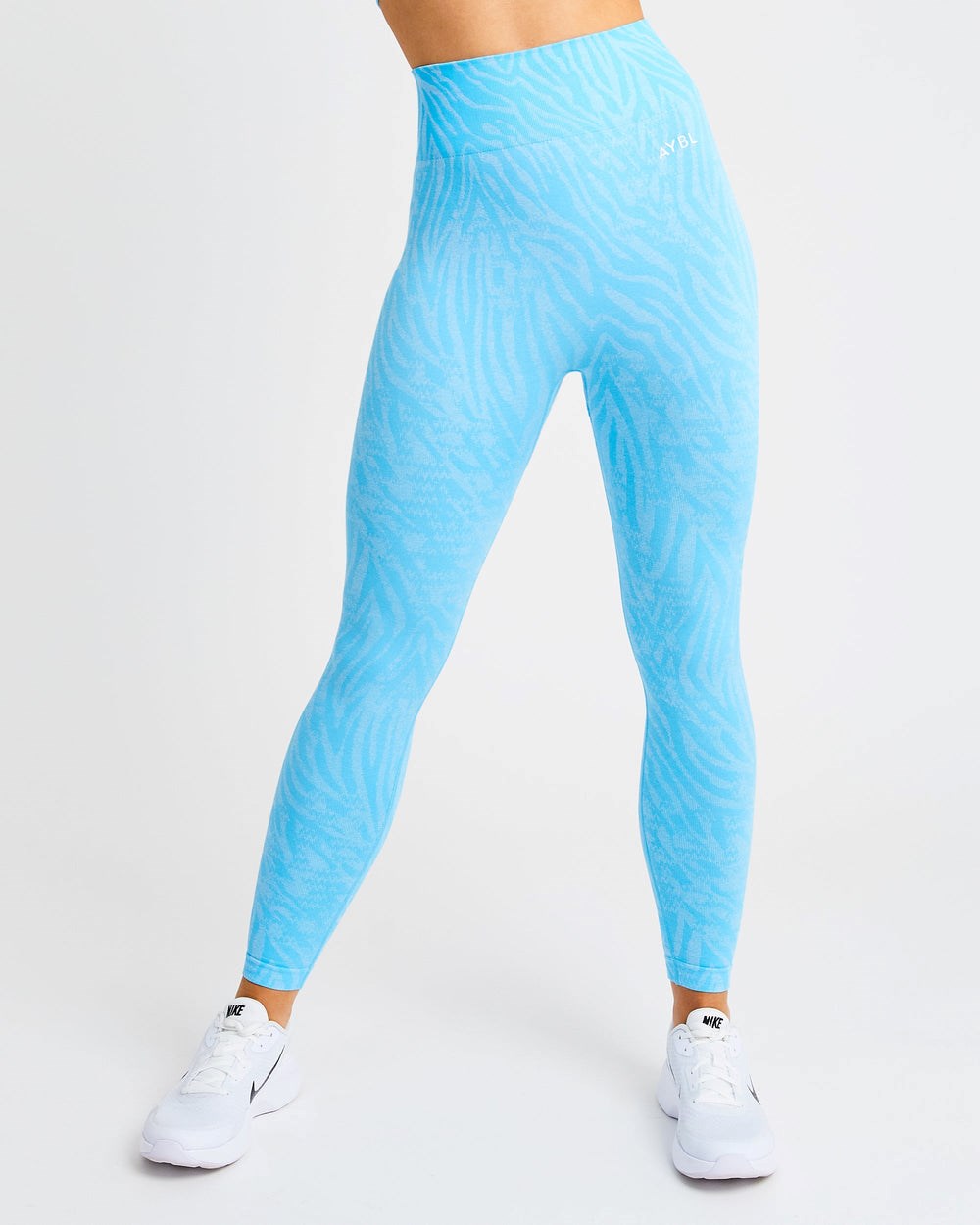 AYBL Evolve Animal Seamless Leggings Blau | 409-FZJCVE