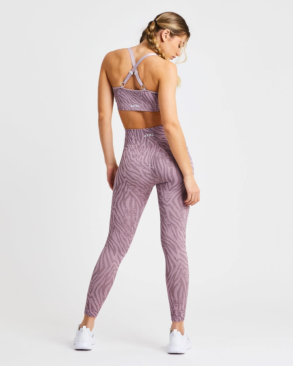 AYBL Evolve Animal Seamless Leggings Mauve Lilac | 194-XTUWFC