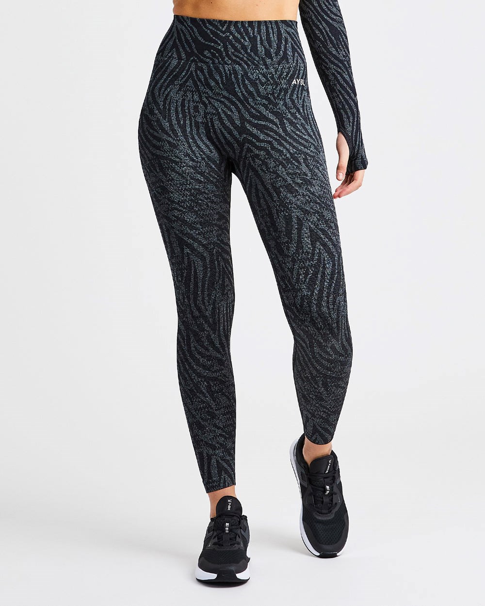 AYBL Evolve Animal Seamless Leggings Schwarz | 852-HSTAON