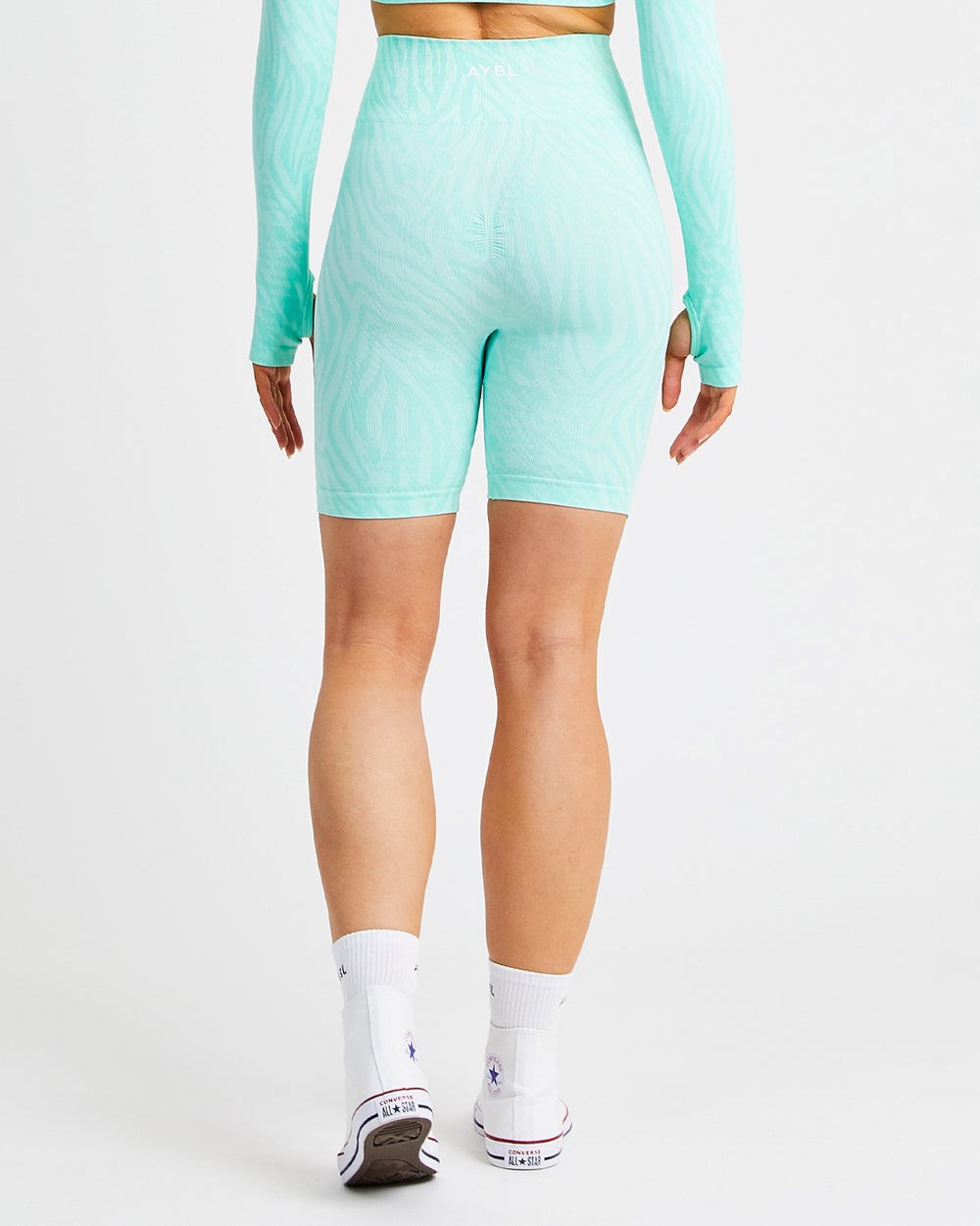 AYBL Evolve Animal Seamless Shorts Mintfarben Grün | 327-NJIHKF