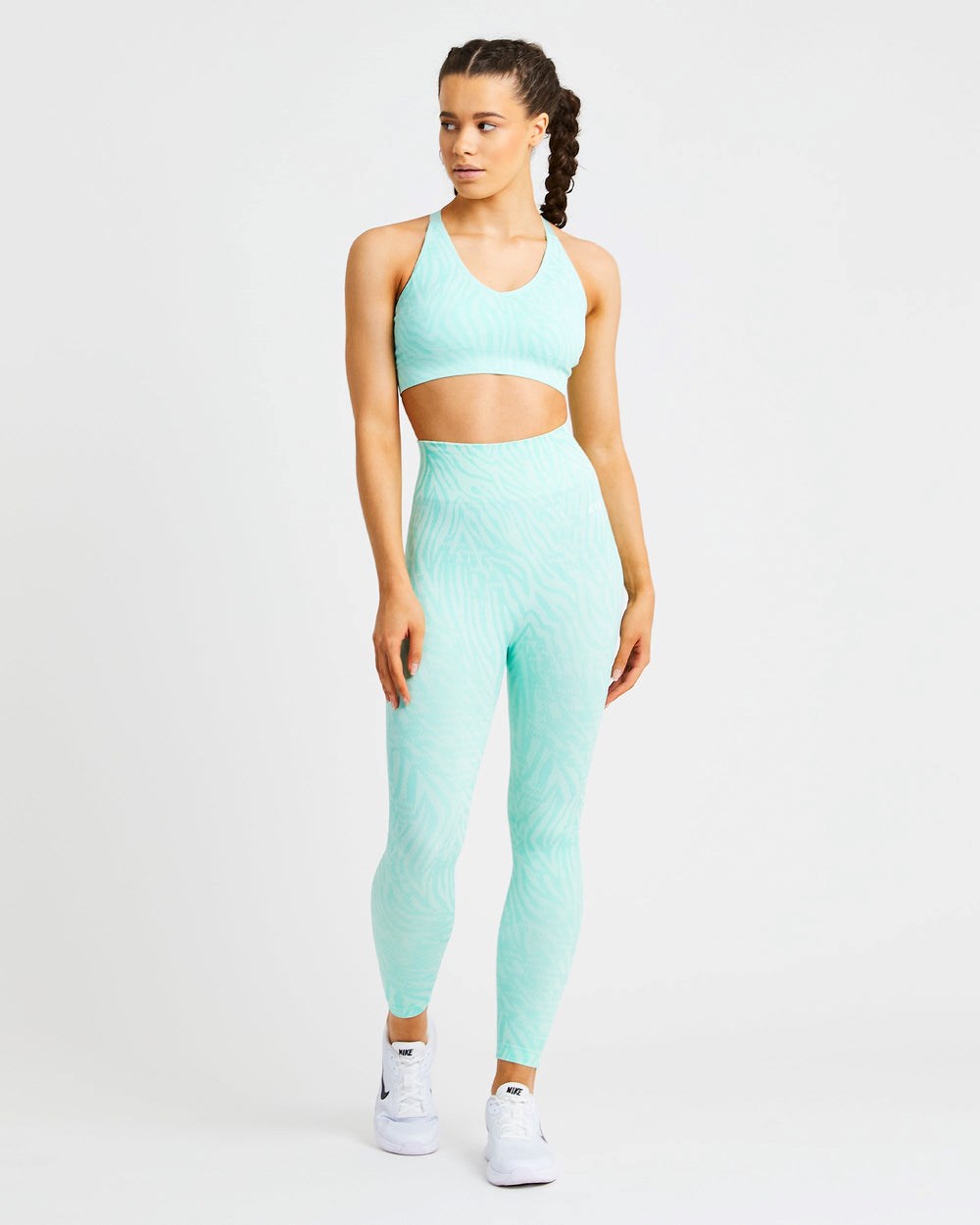 AYBL Evolve Animal Seamless Sports Bra Mintfarben Grün | 871-LGBYJC