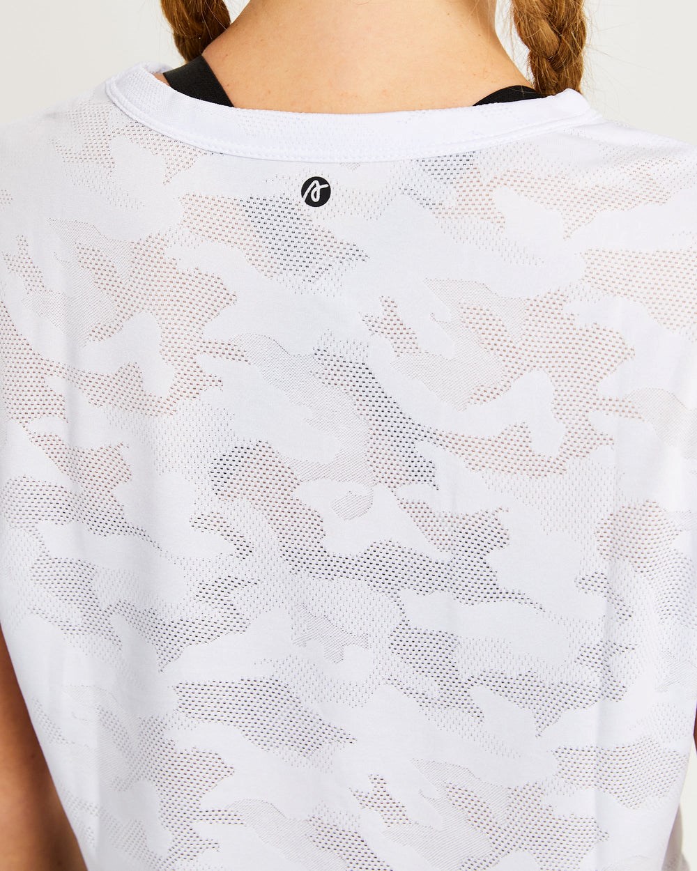 AYBL Evolve Camo Crop T Shirt Weiß | 021-UKOEWA