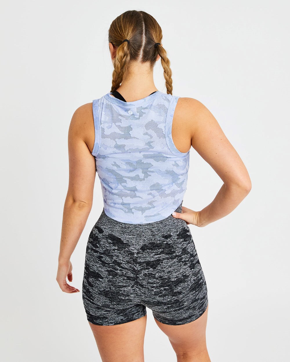 AYBL Evolve Camo Crop Vest Blau | 081-SBZRAJ