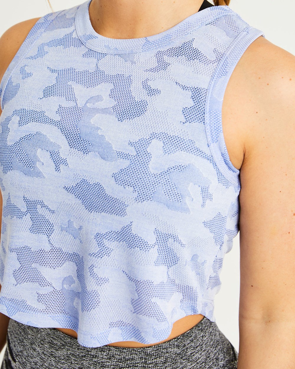 AYBL Evolve Camo Crop Vest Blau | 198-SUNVTO