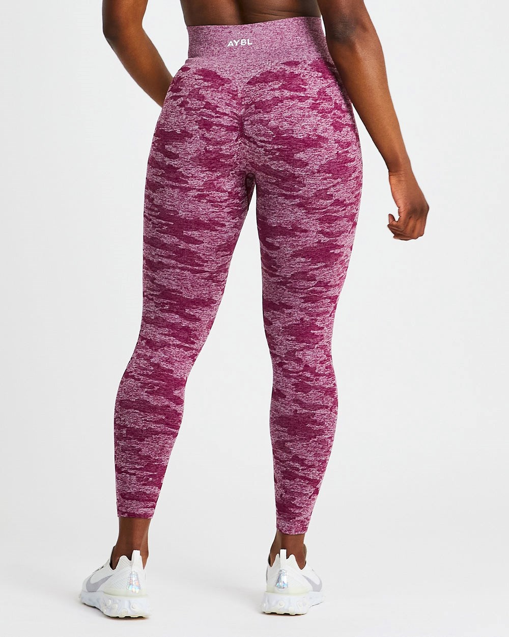 AYBL Evolve Camo Seamless Leggings Bordeaux | 206-TIUJVR