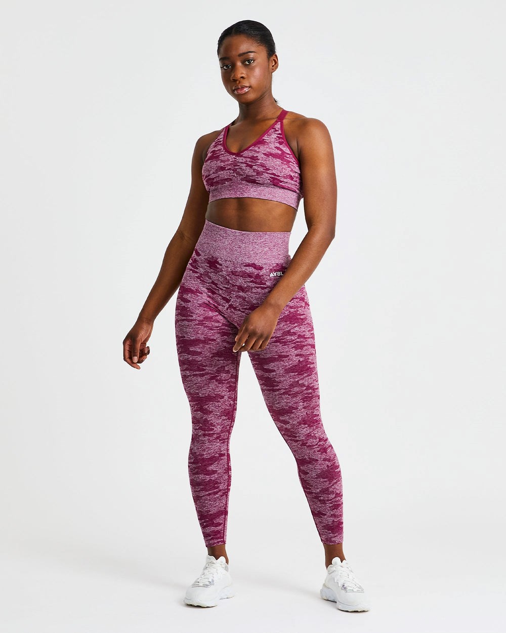 AYBL Evolve Camo Seamless Leggings Bordeaux | 206-TIUJVR