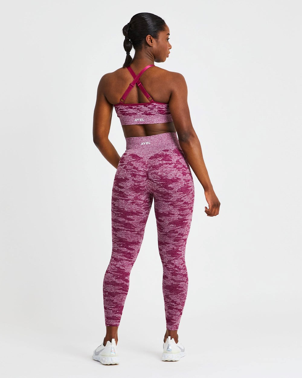 AYBL Evolve Camo Seamless Leggings Bordeaux | 206-TIUJVR