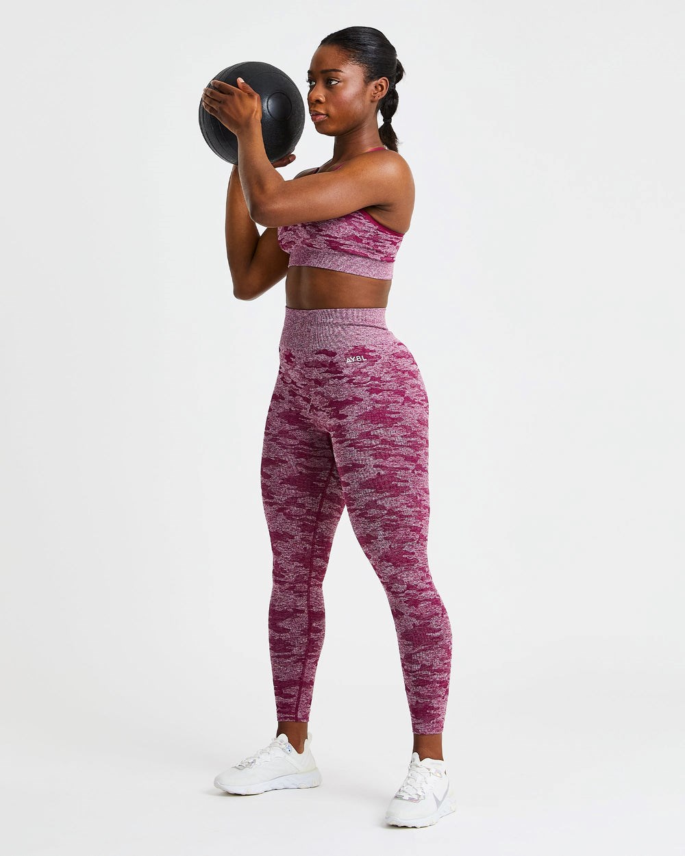 AYBL Evolve Camo Seamless Leggings Bordeaux | 206-TIUJVR