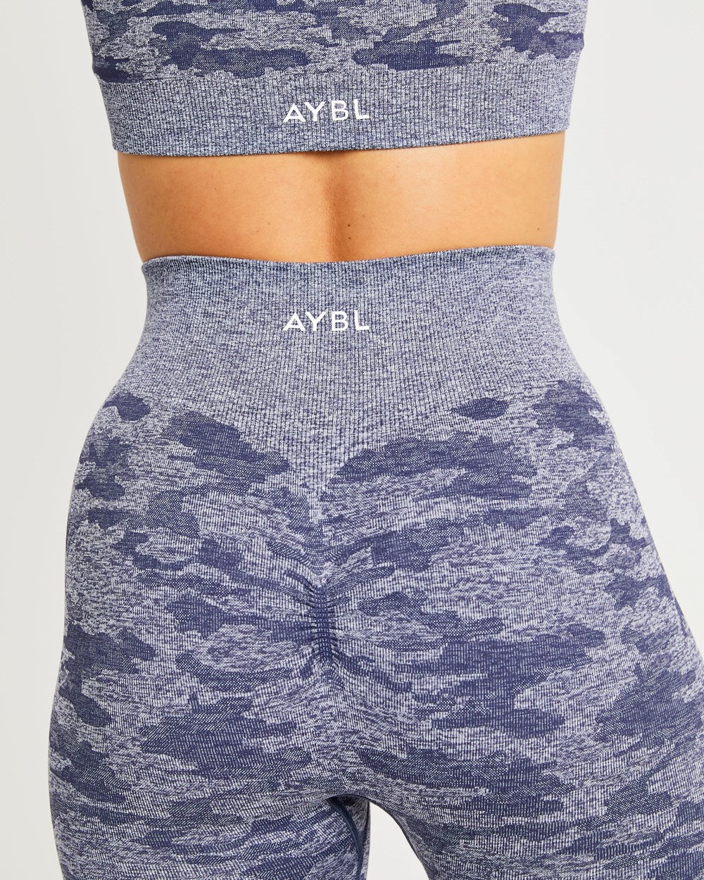 AYBL Evolve Camo Seamless Leggings Navy | 451-KPSNTC