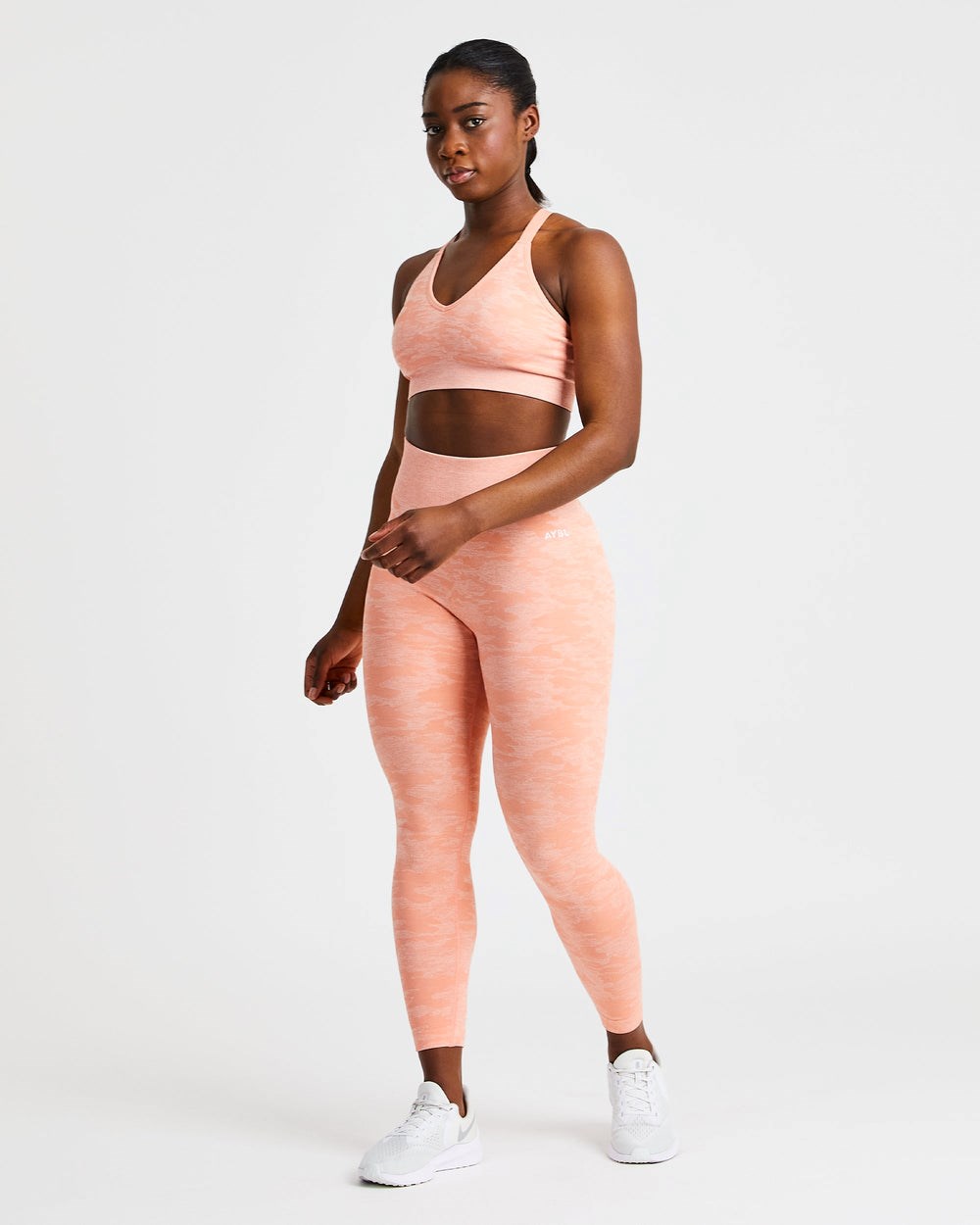 AYBL Evolve Camo Seamless Leggings Peach | 472-EJTWGU