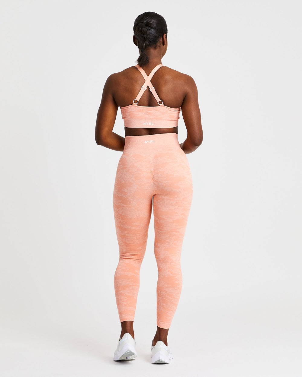 AYBL Evolve Camo Seamless Leggings Peach | 472-EJTWGU