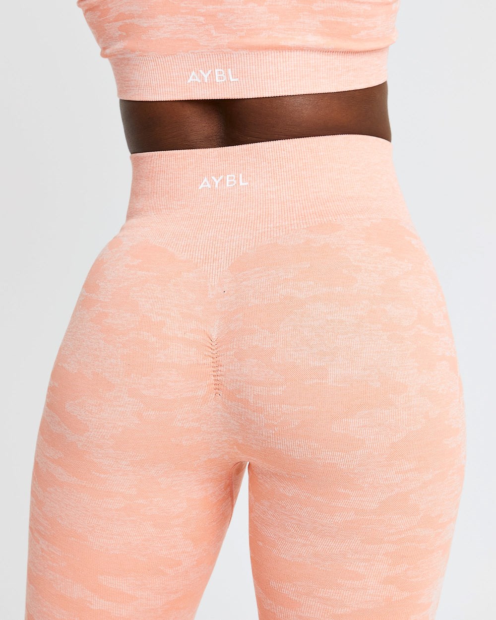 AYBL Evolve Camo Seamless Leggings Peach | 472-EJTWGU