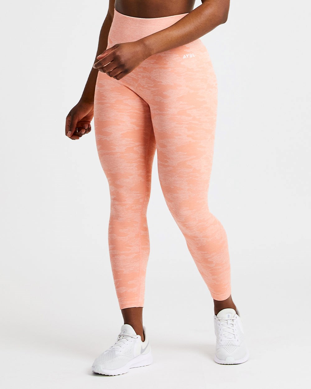 AYBL Evolve Camo Seamless Leggings Peach | 472-EJTWGU