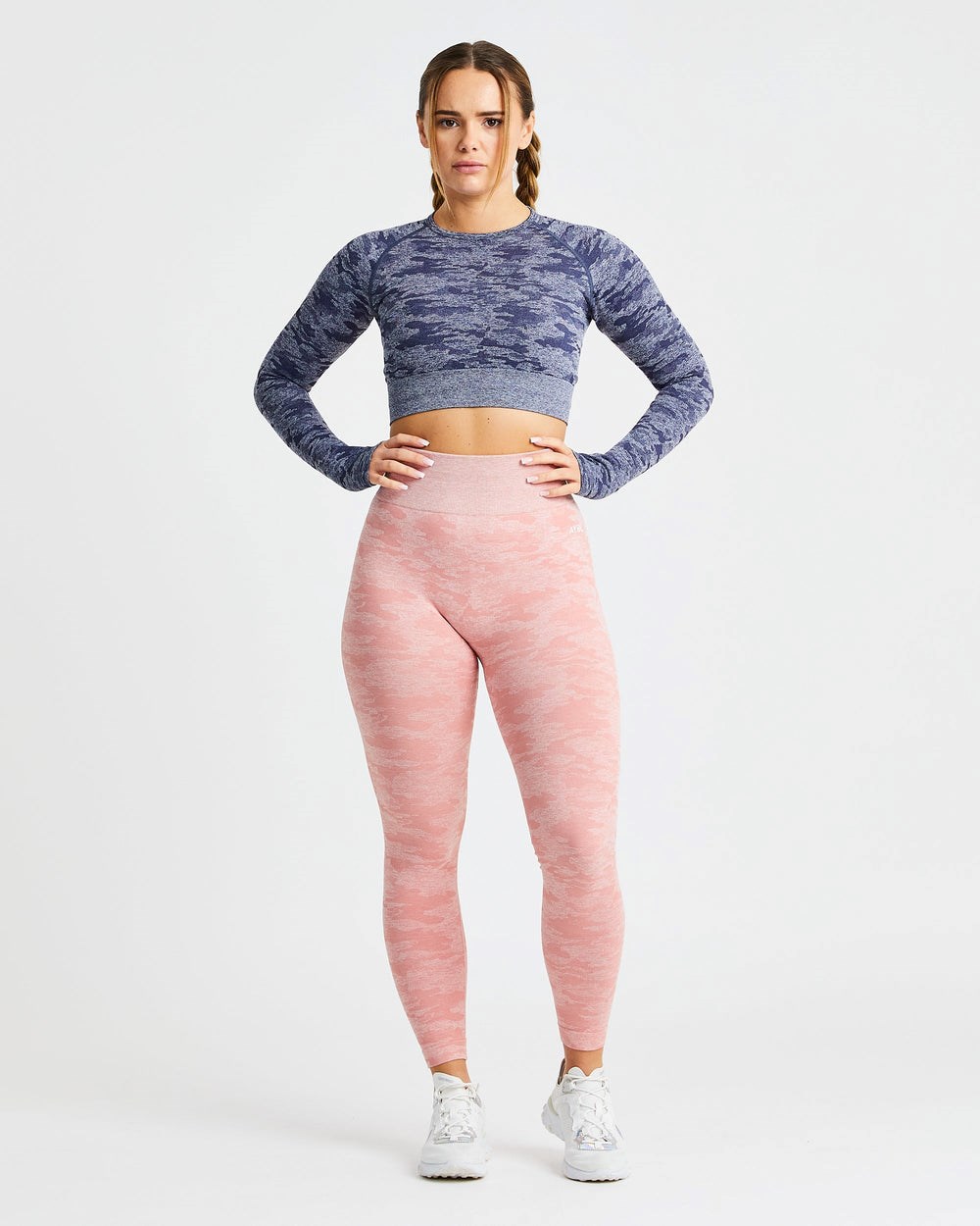 AYBL Evolve Camo Seamless Leggings Rosa | 735-ZAOVRP