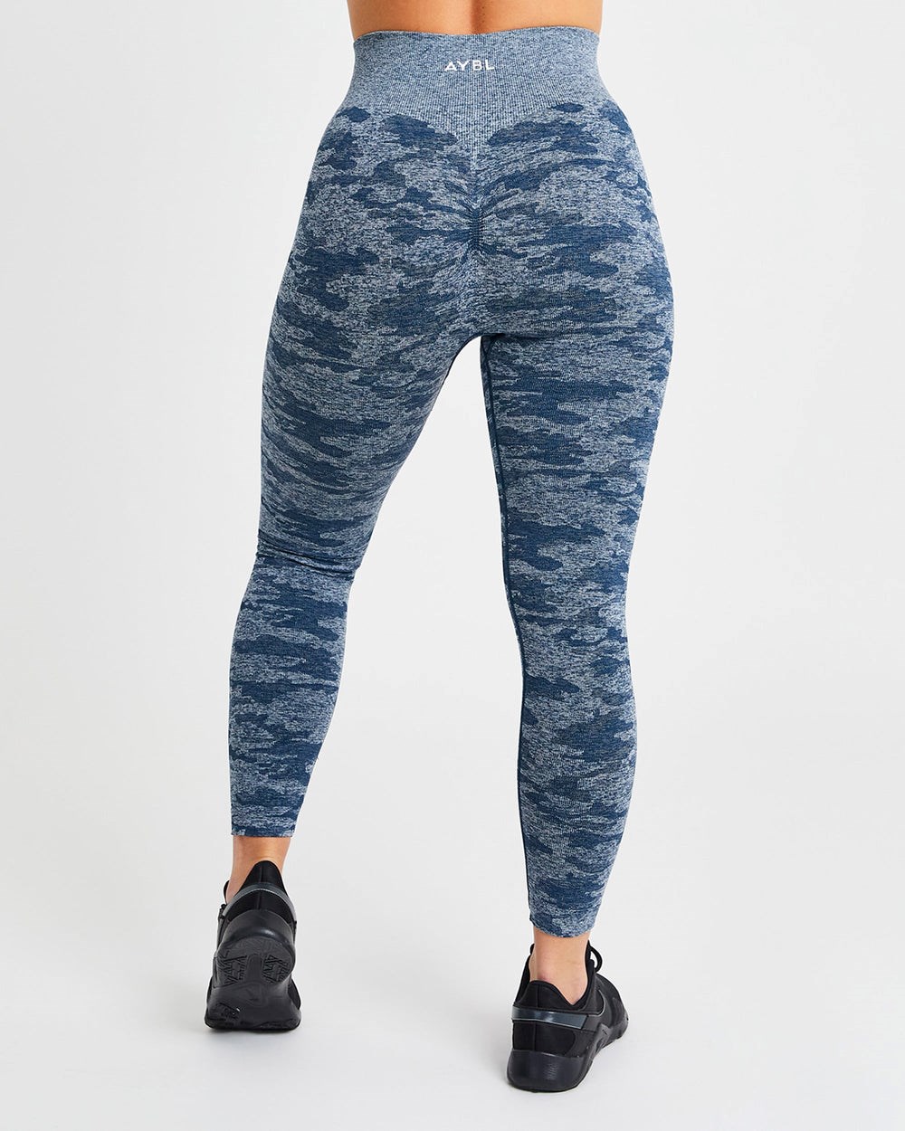 AYBL Evolve Camo Seamless Leggings Teal | 168-BUXWCJ